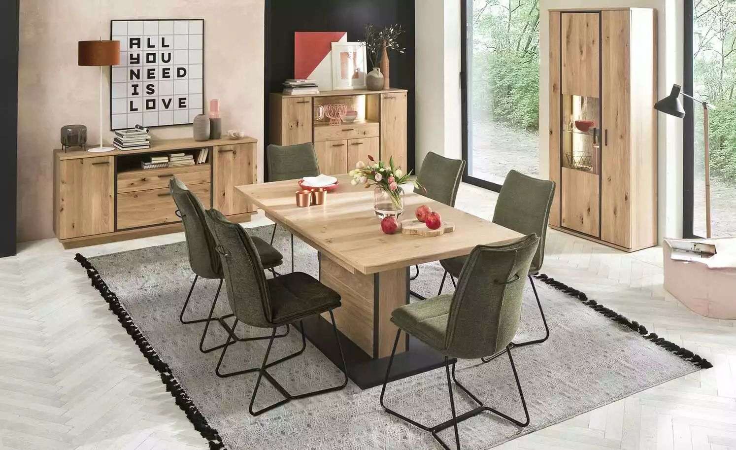 Kufenstuhl Zabea | Olive (Grün) Schwarz 3 Kufenstuhl Zabea | Olive (Grün) Schwarz