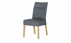 Gray & Jones Polsterstuhl Black Coast Two | Rücken mit Quernaht Anthrazit (Blau-Grau)