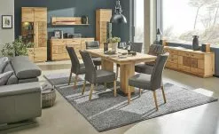 Gray & Jones Polsterstuhl Black Coast Two | Rücken mit Längsnähten Darkbrown (Grau-Braun)