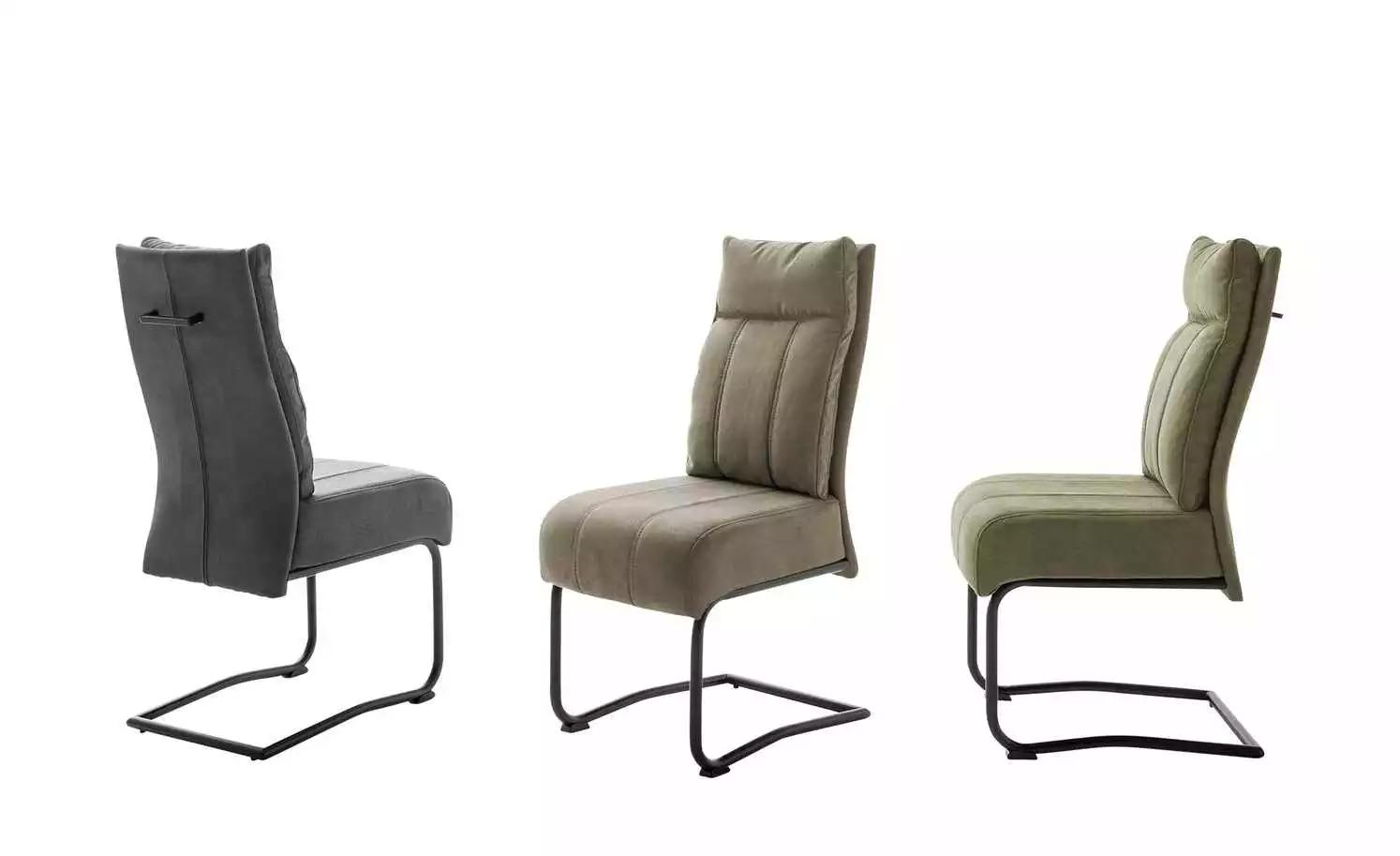 uno Freischwinger Alabria | Dunkelgrau Schwarz (matt) 3 uno Freischwinger Alabria | Dunkelgrau Schwarz (matt)