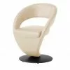 Leder-Drehstuhl Kingsman | Rahm (Beige) Rund -Stühle Verkäufe 2023 14306182 3 202102262235