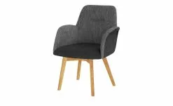 Woodford Polsterstuhl mit Armlehne Melba | Schwarz Nein