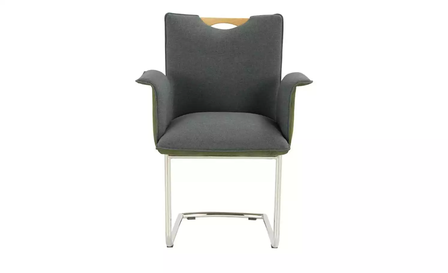 Wohnwert Polsterstuhl mit Armlehne Scandio | Anthrazit / Olivgrün 4 Wohnwert Polsterstuhl mit Armlehne Scandio | Anthrazit / Olivgrün – Bild 2