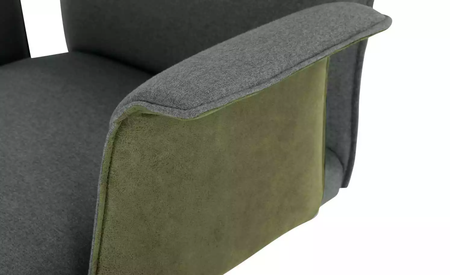 Wohnwert Polsterstuhl mit Armlehne Scandio | Anthrazit / Olivgrün 9 Wohnwert Polsterstuhl mit Armlehne Scandio | Anthrazit / Olivgrün – Bild 7
