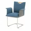 Wohnwert Polsterstuhl mit Armlehne Scandio | Ocean (Blau) / Grau -Stühle Verkäufe 2023 14306262 1 202011302238