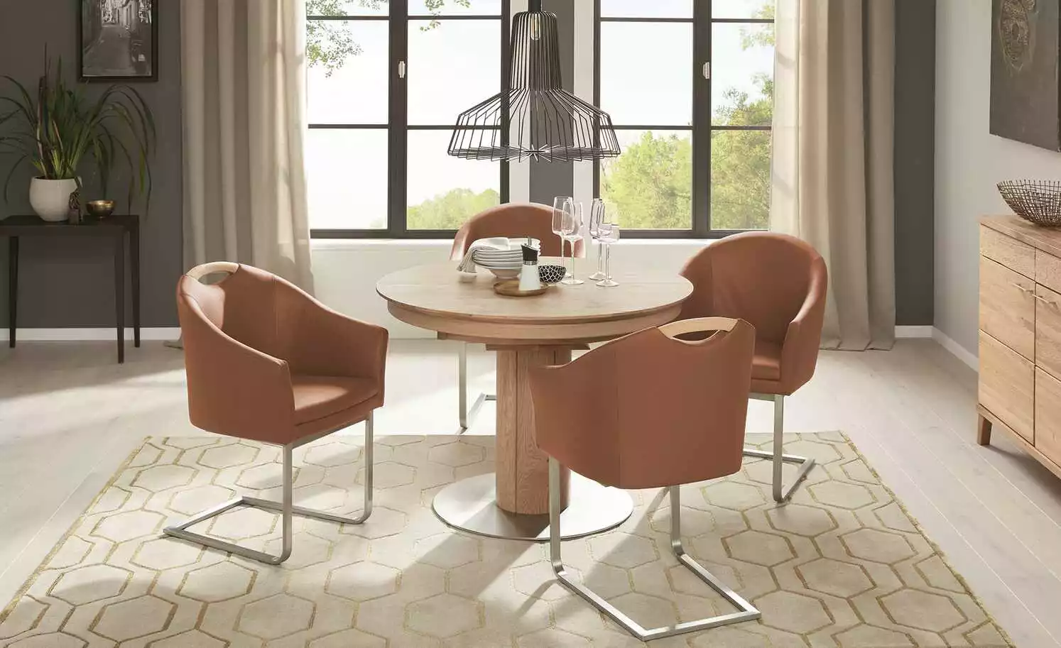 Wohnwert Leder-Schwingstuhl Jalto | Cognacbraun Nein 3 Wohnwert Leder-Schwingstuhl Jalto | Cognacbraun Nein