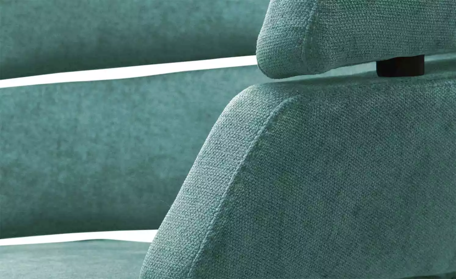 JOOP! Polster-Drehsessel Curves | Petrol 4-Fußstuhl 8 JOOP! Polster-Drehsessel Curves | Petrol 4-Fußstuhl – Bild 6