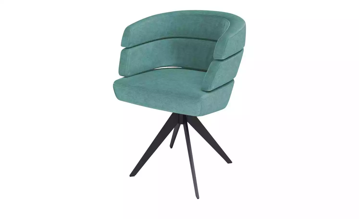 JOOP! Polster-Drehsessel Curves | Petrol 4-Fußstuhl 5 JOOP! Polster-Drehsessel Curves | Petrol 4-Fußstuhl – Bild 3