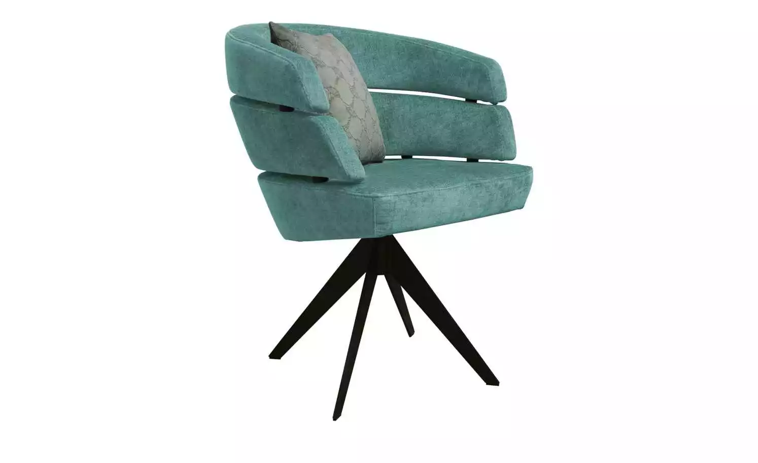 JOOP! Polster-Drehsessel Curves | Petrol 4-Fußstuhl 10 JOOP! Polster-Drehsessel Curves | Petrol 4-Fußstuhl – Bild 8