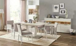 Berger & Rath Polsterstuhl Bono | Hellbraun Weiß-Creme Ja