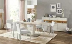 Berger & Rath Polsterstuhl Bono | Silver (Hellgrau) Weiß-Creme Ja