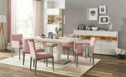 Berger & Rath Polsterstuhl Bono | Salmon (Rosa) Londra (Hellgrau) Ja