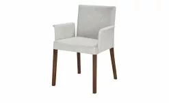 Berger & Rath Polsterstuhl mit Armlehne Certo | Silver (Hellgrau)