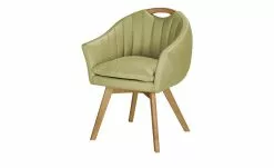 Berger & Rath Polsterstuhl mit Armlehne Lanx | Hellgrün