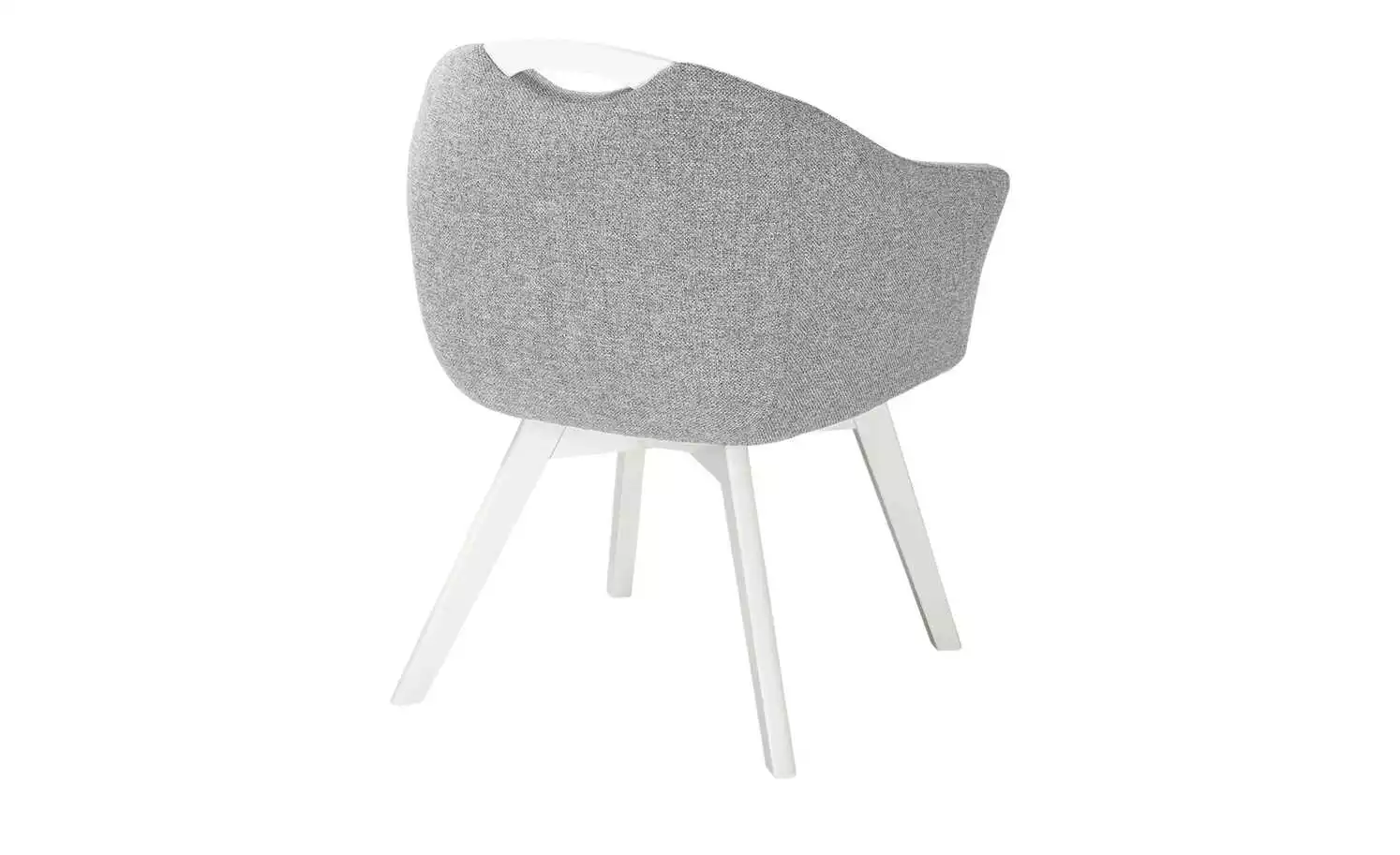 Berger & Rath Polsterstuhl mit Armlehne Lanx | Grau Cremeweiß 4 Berger & Rath Polsterstuhl mit Armlehne Lanx | Grau Cremeweiß – Bild 2