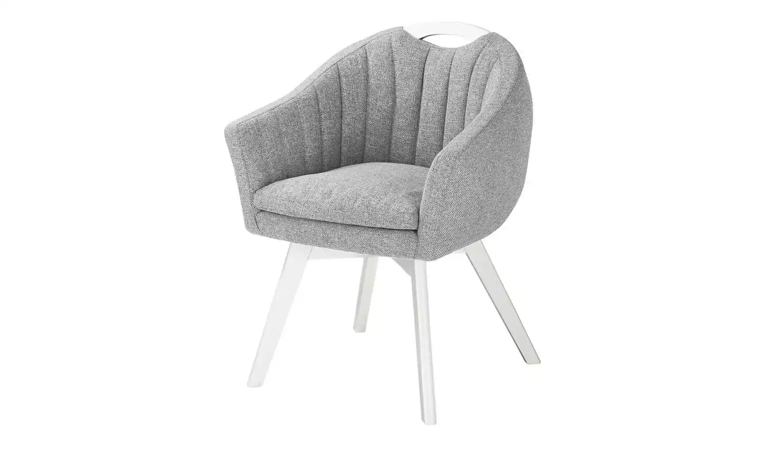 Berger & Rath Polsterstuhl mit Armlehne Lanx | Grau Cremeweiß 3 Berger & Rath Polsterstuhl mit Armlehne Lanx | Grau Cremeweiß