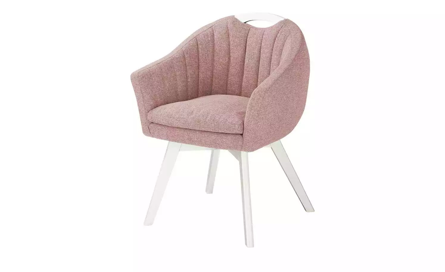 Berger & Rath Polsterstuhl mit Armlehne Lanx | Salmon (Rot) Cremeweiß 3 Berger & Rath Polsterstuhl mit Armlehne Lanx | Salmon (Rot) Cremeweiß