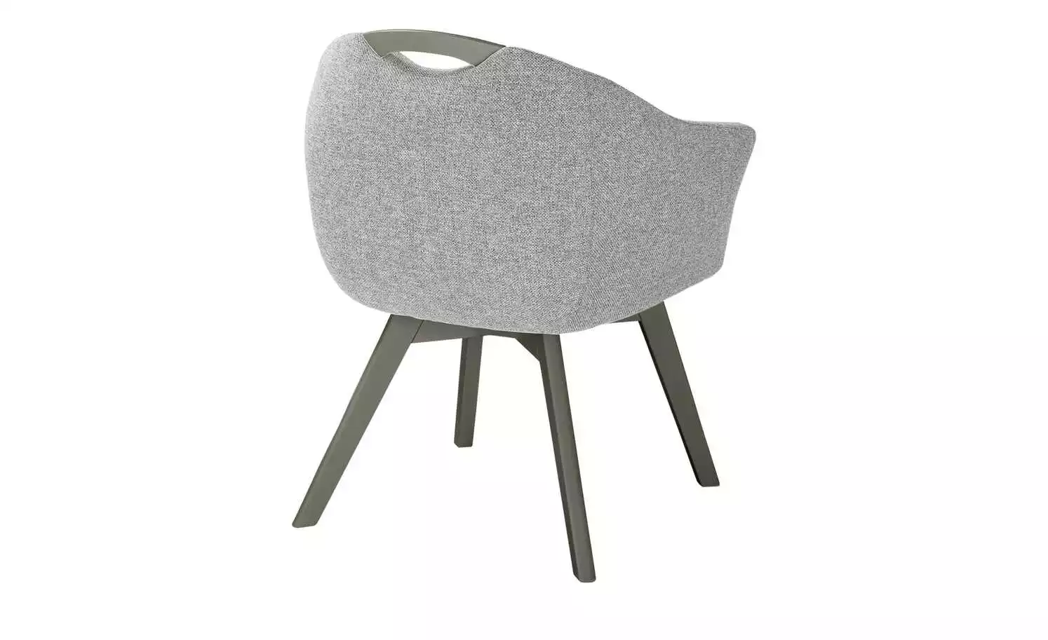 Berger & Rath Polsterstuhl mit Armlehne Lanx | Grau Londra (Hellgrau) 5 Berger & Rath Polsterstuhl mit Armlehne Lanx | Grau Londra (Hellgrau) – Bild 3