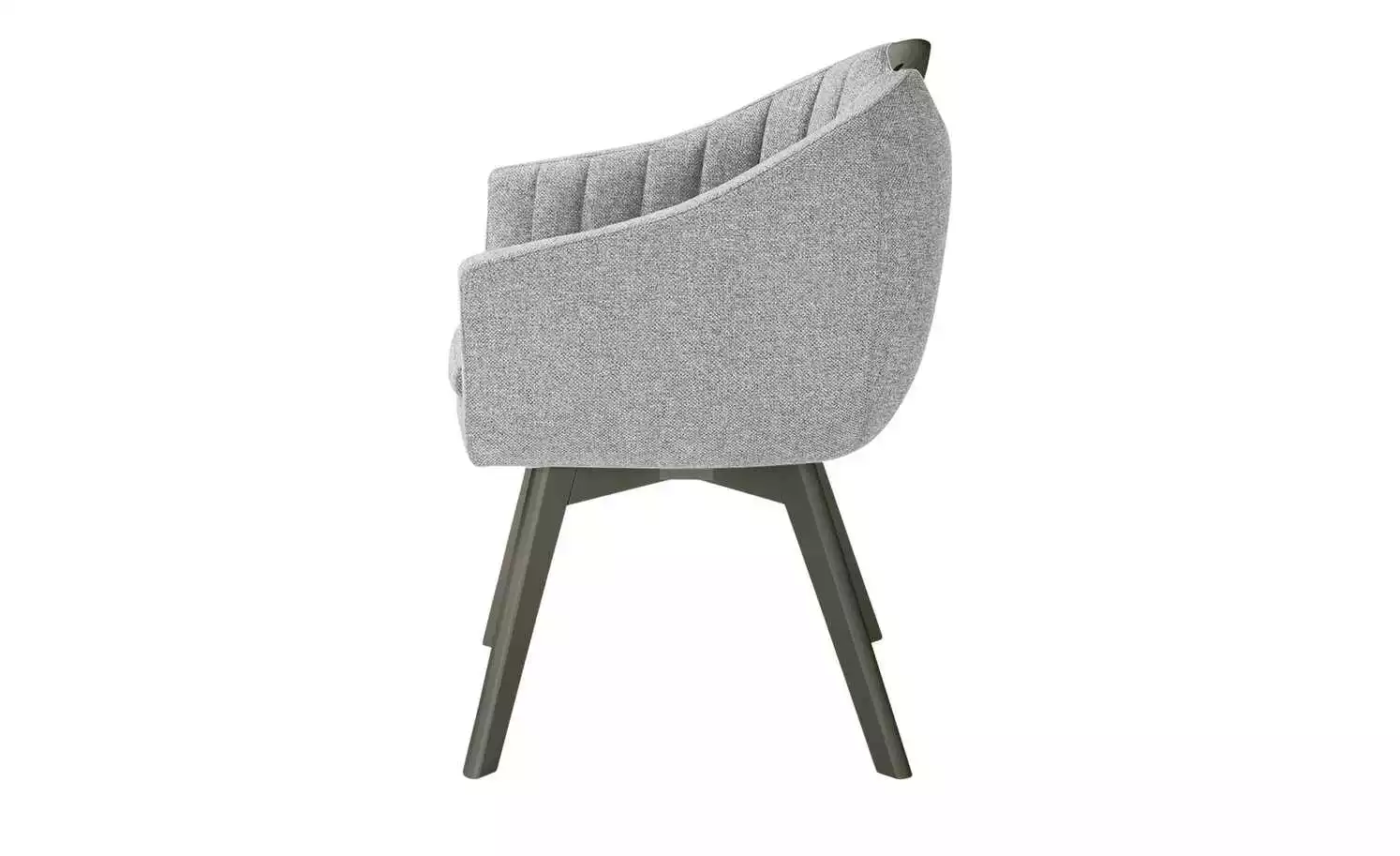 Berger & Rath Polsterstuhl mit Armlehne Lanx | Grau Londra (Hellgrau) 6 Berger & Rath Polsterstuhl mit Armlehne Lanx | Grau Londra (Hellgrau) – Bild 4