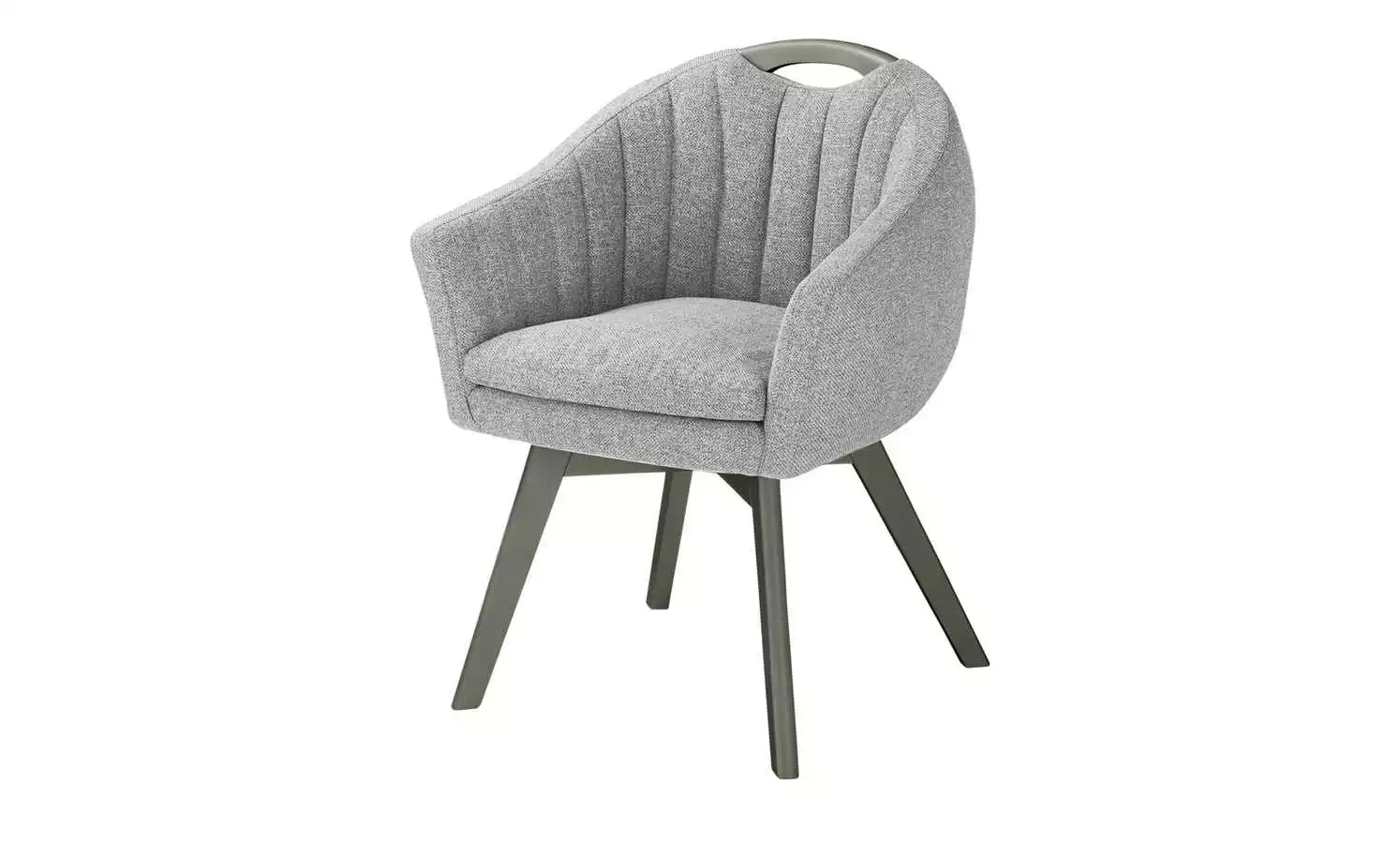 Berger & Rath Polsterstuhl mit Armlehne Lanx | Grau Londra (Hellgrau) 3 Berger & Rath Polsterstuhl mit Armlehne Lanx | Grau Londra (Hellgrau)