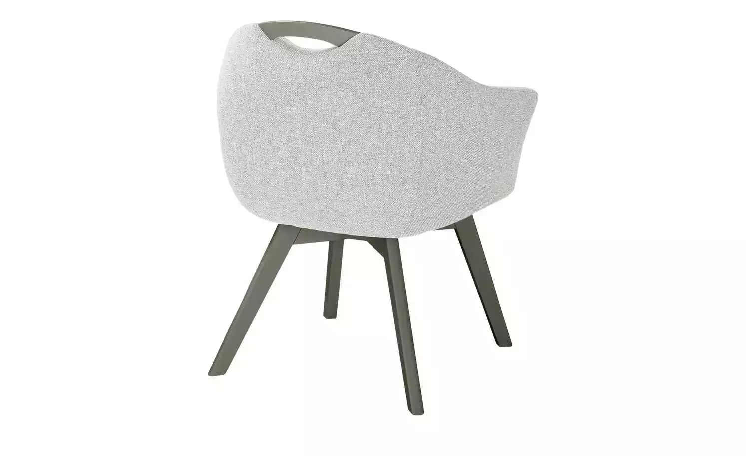 Berger & Rath Polsterstuhl mit Armlehne Lanx | Silver (Hellgrau) Londra (Hellgrau) 4 Berger & Rath Polsterstuhl mit Armlehne Lanx | Silver (Hellgrau) Londra (Hellgrau) – Bild 2