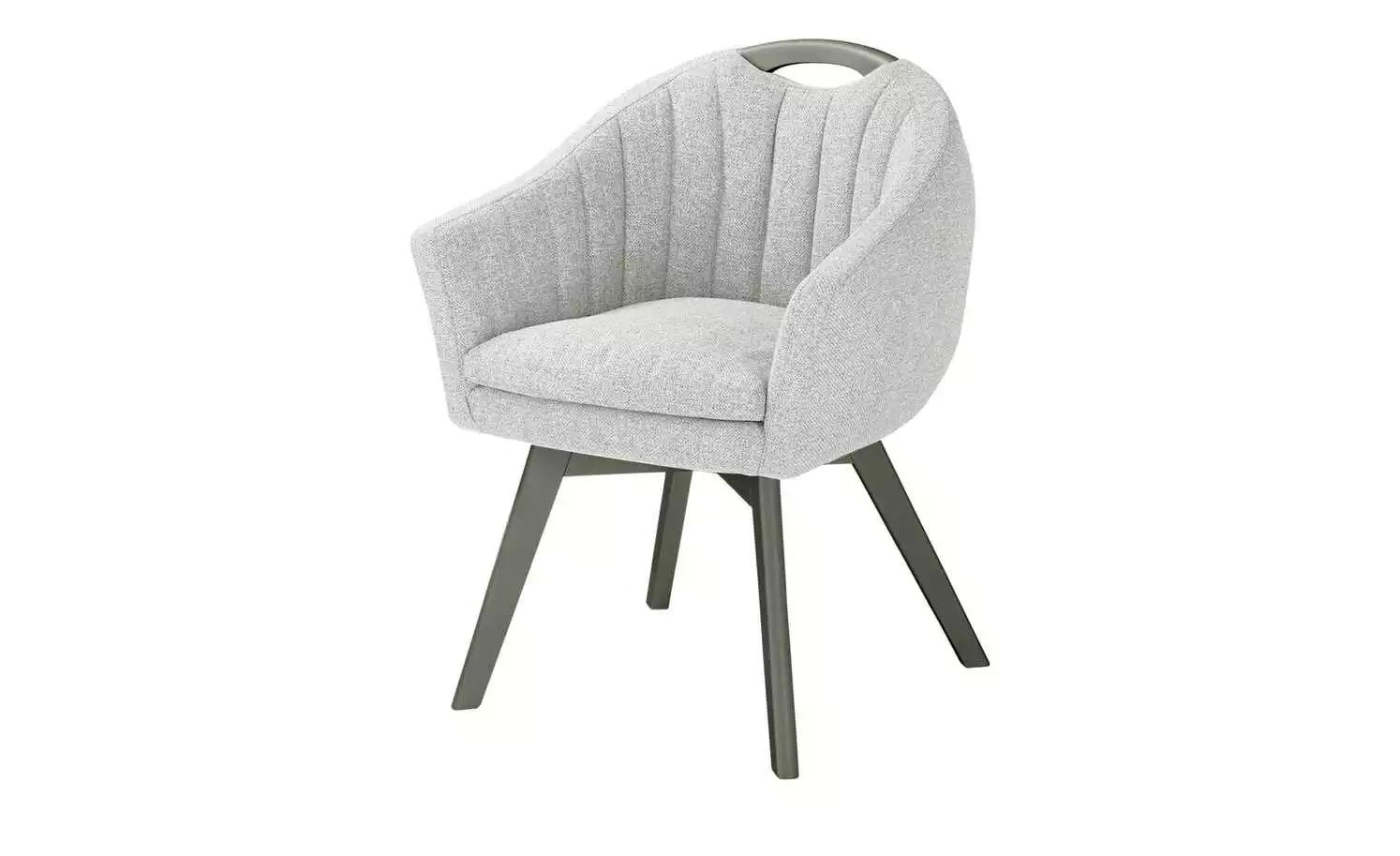 Berger & Rath Polsterstuhl mit Armlehne Lanx | Silver (Hellgrau) Londra (Hellgrau) 3 Berger & Rath Polsterstuhl mit Armlehne Lanx | Silver (Hellgrau) Londra (Hellgrau)