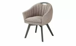 Berger & Rath Polsterstuhl mit Armlehne Lanx | Hellbraun Anthrazit