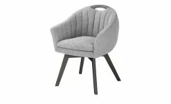 Berger & Rath Polsterstuhl mit Armlehne Lanx | Grau Anthrazit