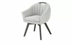 Berger & Rath Polsterstuhl mit Armlehne Lanx | Silver (Hellgrau) Anthrazit