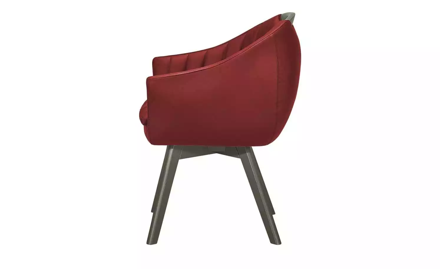 Berger & Rath Polsterstuhl mit Armlehne Lanx | Rostrot Londra (Hellgrau) 5 Berger & Rath Polsterstuhl mit Armlehne Lanx | Rostrot Londra (Hellgrau) – Bild 3