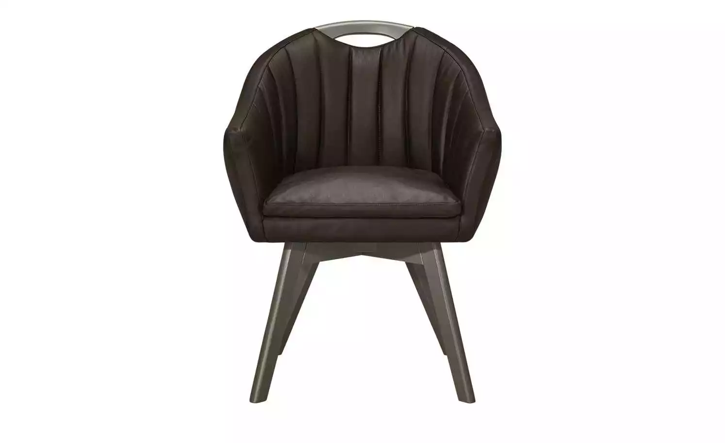 Berger & Rath Polsterstuhl mit Armlehne Lanx | Moor (Braun) Londra (Hellgrau) 7 Berger & Rath Polsterstuhl mit Armlehne Lanx | Moor (Braun) Londra (Hellgrau) – Bild 5