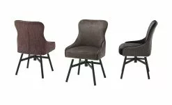 Polsterstuhl Effi | Merlot (Weinrot) Nein Gerade Schwarz