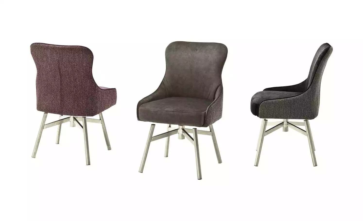 Polsterstuhl Effi | Anthrazit Nein Gerade Edelstahl 3 Polsterstuhl Effi | Anthrazit Nein Gerade Edelstahl