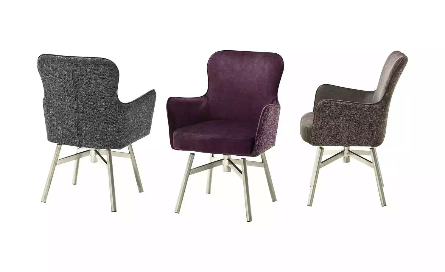 Polsterstuhl Effi | Cappuccino Ja Gerade Edelstahl 3 Polsterstuhl Effi | Cappuccino Ja Gerade Edelstahl