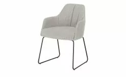 Woodford Polsterstuhl mit Armlehne Milan | Paloma (Hellgrau) Schaumstoff