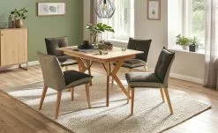 Woodford Polsterstuhl Sunna | Kombi Espresso (Braun / Beige)