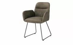 uno Polster-Armlehnstuhl Sevan | Innen: Dunkelbraun / Außen: Braun Kufe -Stühle Verkäufe 2023 14307643 4 202106142233