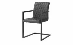 uno Kunstleder-Freischwinger Lisa | Grau Ja