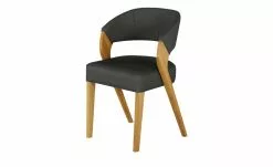 Woodford Leder-Polsterstuhl Marion | Schwarz