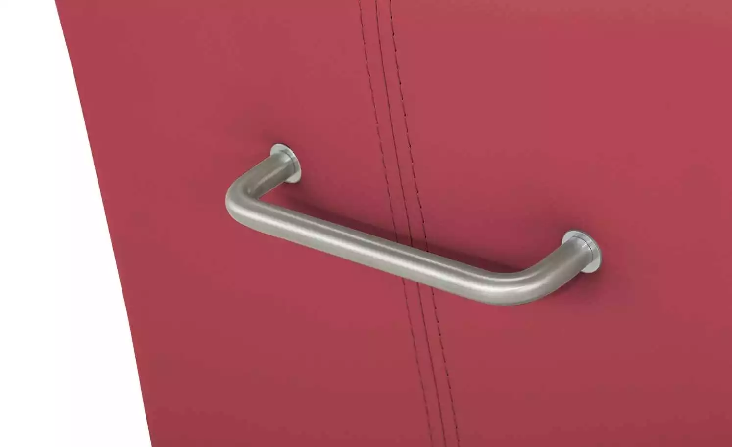 Woodford Kunstleder-Freischwinger mit Griff Levi | Cherry (Rot) 7 Woodford Kunstleder-Freischwinger mit Griff Levi | Cherry (Rot) – Bild 5