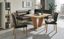 Leder-Polsterstuhl Canto III | Schoko (Braun)