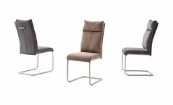 Polsterschwingstuhl mit Griff Piru | Sand (Braun) Chenille