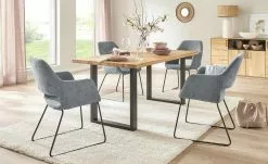 Woodford Kufenstuhl mit Armlehne Berlin | Grau