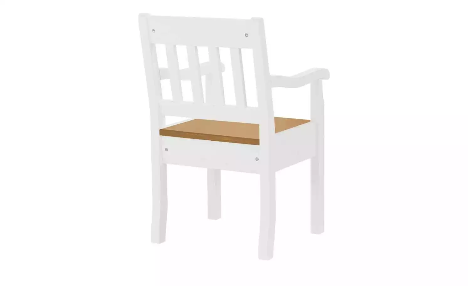 maison bleue Holzstuhl mit Armlehne Bendix | Weiß / laugenfarbig 4 maison bleue Holzstuhl mit Armlehne Bendix | Weiß / laugenfarbig – Bild 2