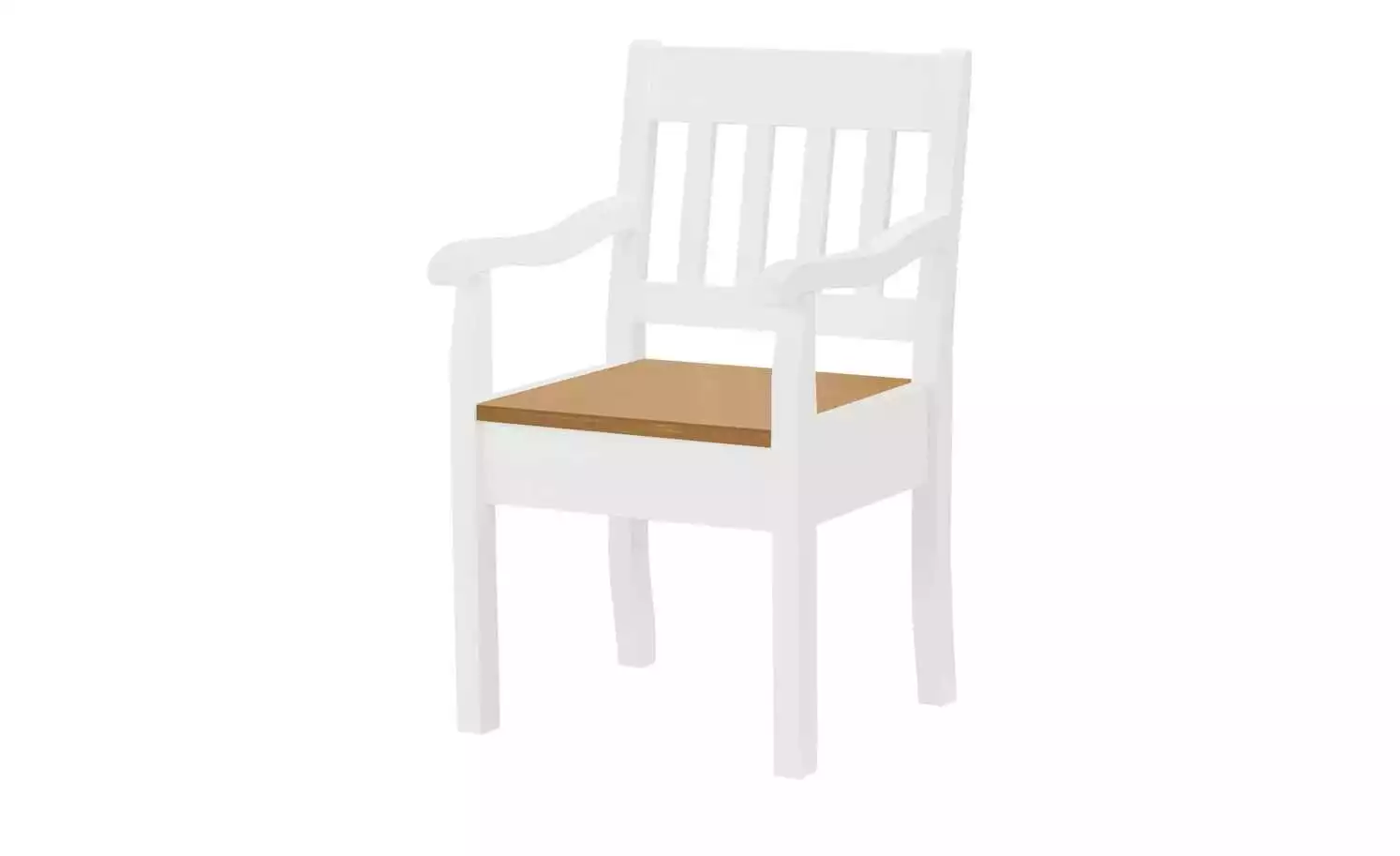 maison bleue Holzstuhl mit Armlehne Bendix | Weiß / laugenfarbig 3 maison bleue Holzstuhl mit Armlehne Bendix | Weiß / laugenfarbig