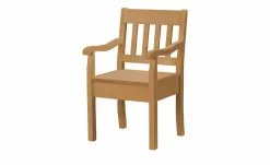 maison bleue Holzstuhl mit Armlehne Bendix | laugenfarbig