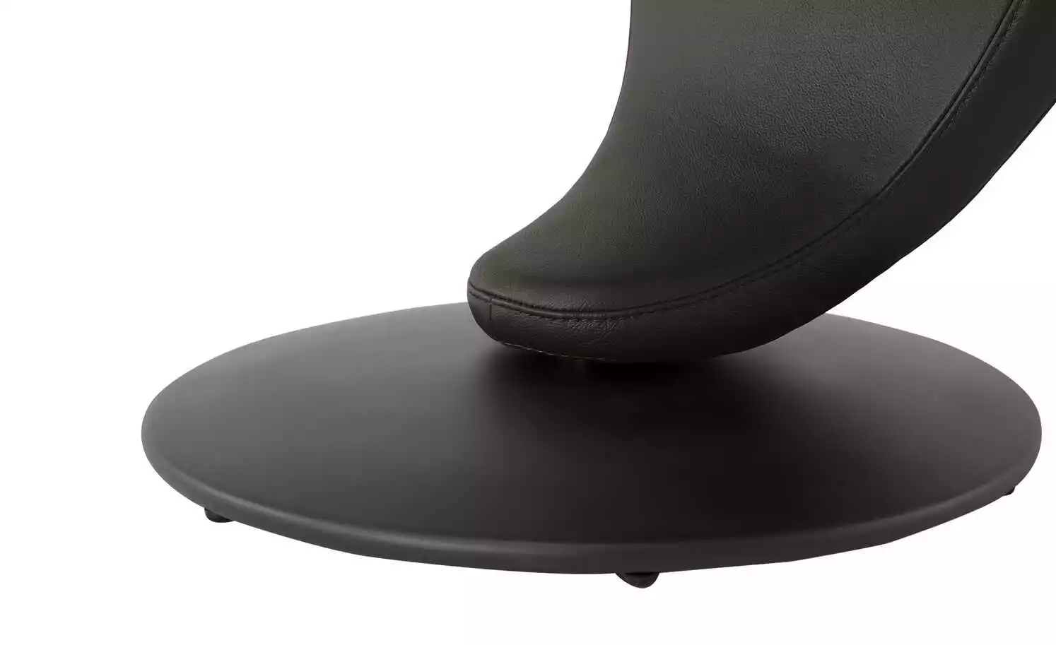 Leder-Drehstuhl Kingsman | Mocca (Dunkelbraun) Rund 6 Leder-Drehstuhl Kingsman | Mocca (Dunkelbraun) Rund – Bild 4