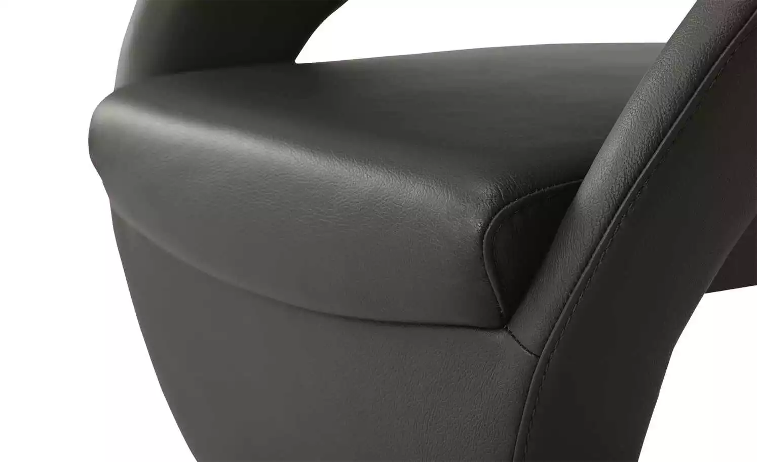 Leder-Drehstuhl Kingsman | Mocca (Dunkelbraun) Rund 7 Leder-Drehstuhl Kingsman | Mocca (Dunkelbraun) Rund – Bild 5