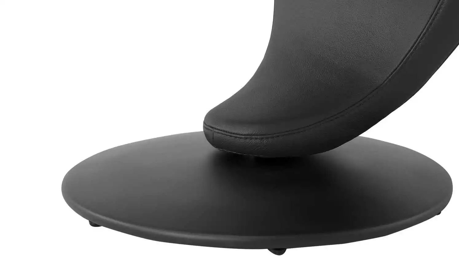 Leder-Drehstuhl Kingsman | Schwarz Rund 7 Leder-Drehstuhl Kingsman | Schwarz Rund – Bild 5