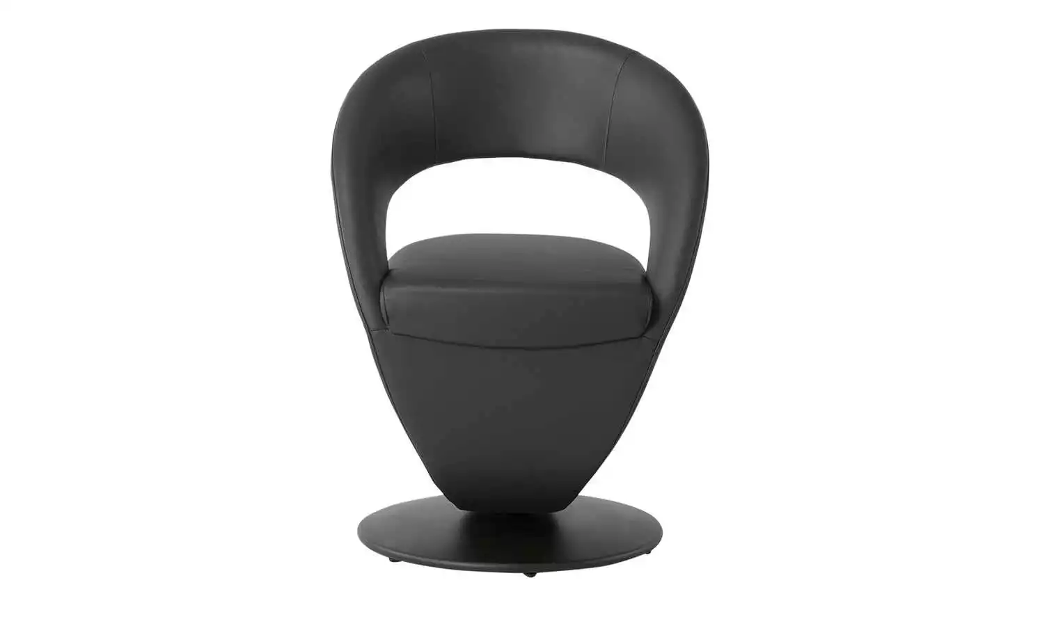 Leder-Drehstuhl Kingsman | Schwarz Rund 10 Leder-Drehstuhl Kingsman | Schwarz Rund – Bild 8